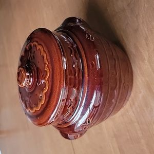 Mar Crest Oven-Proof Stoneware Bean Pot vintage
